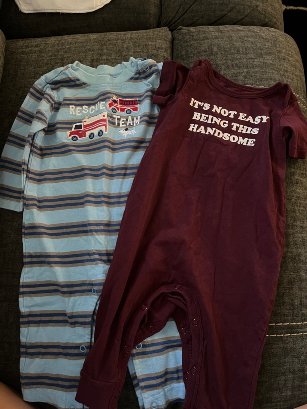Two boys bodysuits